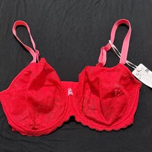 Freya Vibrant Red Lace Bra